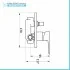 Set doccia Prima braccio 40 cm + soffione Abs 22 cm + kit doccia + miscelatore