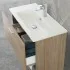 Mobile bagno sospeso 80 rovere tropea con pensile 150 lavabo e specchio  Martha