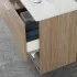 Mobile bagno sospeso 80 rovere tropea con lavabo e specchio LED  Martha