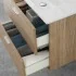 Mobile bagno sospeso 80 rovere tropea con top e specchiera LED  Martha