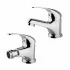 Set Miscelatori lavabo bidet serie Italia in ottone cromo