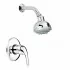 Set doccia a incasso cromo con braccio e soffione multi-getto in acciaio  Fast