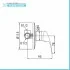 Set doccia a incasso cromo con braccio e soffione multi-getto in acciaio  Fast
