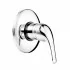 Set doccia a incasso cromo con braccio e soffione multi-getto in acciaio  Fast