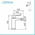 Miscelatore bidet in ottone cromo con leva monocomando  Cristallo