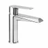 Miscelatore lavabo in ottone cromo con leva monocomando Cristallo