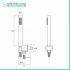 Set doccia incasso completo con soffione 20 inox e kit doccia  Gemma