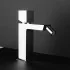 Set miscelatori lavabo alto e bidet senza leva cromato lucido  Torre