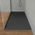 Piatto doccia resina 70x150 antracite effetto pietra filo pavimento  Loren