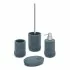 Set accessori bagno 3 pezzi da appoggio in resina turchese cobalto  Coral