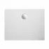 Piatto doccia rettangolare 80x120 H3 cm in ceramica bianco opaco con antiscivolo  Ruy