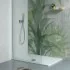 Piatto doccia rettangolare 80x120 H3 cm in ceramica bianco opaco con antiscivolo  Ruy