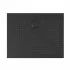 Piatto doccia rettangolare 70x120 H3 cm in ceramica nero opaco con antiscivolo  Ruy