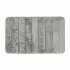 Tappeto bagno 100% poliestere 50x90 grigio antiscivolo  Memo