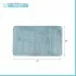 Tappeto bagno 100% poliestere 45x75 acquamarina antiscivolo  Memo