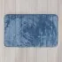 Tappeto bagno 100% poliestere 45x75 turchese cobalto antiscivolo  Memo