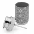 Set accessori bagno da appoggio 2 pezzi in ceramica grigio  Circus