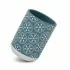 Set accessori bagno da appoggio 2 pezzi in ceramica turchese cobalto  Circus