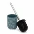 Set accessori bagno da appoggio 4 pezzi in ceramica turchese cobalto  Circus