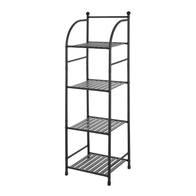 Carrello Cucina Bagno Carrellino Salvaspazio Scaffale a Torre Estraibile  per Cucina/ Bagno Sottile Organizer per Carrello con Ruote da 19 cm di  Larghezza, Espositore Nero Extra Alto per Spazi Ristrett : 