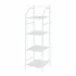 Scaffale bagno H 116 in metallo design bianco con quattro ripiani 