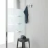 Set 3 appendini da muro bianco grigio e verde fissaggio con viti o adesivo  Bruce