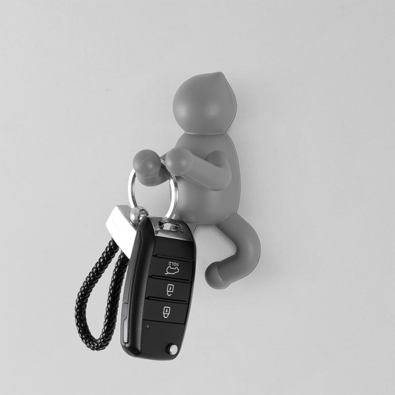 6 Ganci Da Muro In Alluminio Nero: Attaccapanni Moderno Per Cucina, Bagno, Camera (Viti Nascoste) - 5