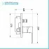 Set doccia incasso con braccio soffione slim e kit doccino acciaio cromo  Dalila
