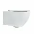 Wc singolo sospeso Simas Vignoni Rimless in ceramica bianco lucido 