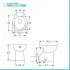 Set sanitari bagno in ceramica bianca lucida  Flora completo di sedile wc