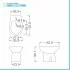Set sanitari bagno in ceramica bianca lucida  Flora completo di sedile wc