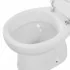 Set sanitari bagno in ceramica bianca lucida  Flora completo di sedile wc