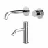 Set miscelatori lavabo da parete e bidet cromato lucido  Gemma