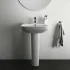 Lavabo Ideal Standard 55 cm con colonna in ceramica lucida  I.Life A 