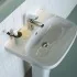 Lavabo Ideal Standard 55 cm con colonna in ceramica lucida  I.Life A 