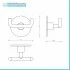 Set accessori a muro 5 pezzi in acciaio cromato e viti incluse  Idea 