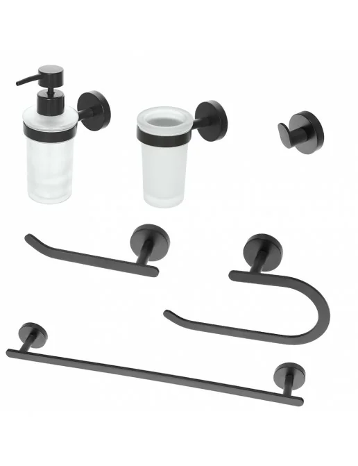 6 Ganci A S 15cm - Acciaio, Portata 30kg, Nero, Per Cucina, Bagno - Foto 11