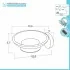 Set accessori a muro 6 pezzi in acciaio inox satinato e viti incluse  Galassia 