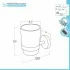 Set accessori a muro 3 pezzi in acciaio inox satinato e viti incluse  Galassia 