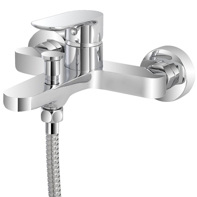 Miscelatore Cromato per Vasca Monocomando con Duplex e Doccetta Miscelatore Cromato per Vasca Monocomando con Duplex e Doccetta