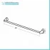 Set accessori a muro 5 pezzi in acciaio cromato viti incluse  Facile