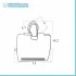 Set accessori a muro 6 pezzi in acciaio cromato viti incluse  Facile 