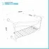 Mobile bagno sospeso 115 cm in metallo cromato con lavabo  Gardenia