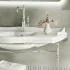 Mobile bagno sospeso 115 cm in metallo cromato con lavabo  Gardenia