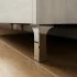 Mobile bagno a terra 60 rovere bianco con lavabo e specchio LED  Lisbona