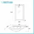 Mobile bagno a terra 55 bianco decape con lavabo e specchio  Romantica