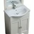 Mobile bagno a terra 55 bianco decape con lavabo e specchio  Romantica