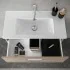 Mobile bagno sospeso 80 corda con lavabo e specchio  Miami