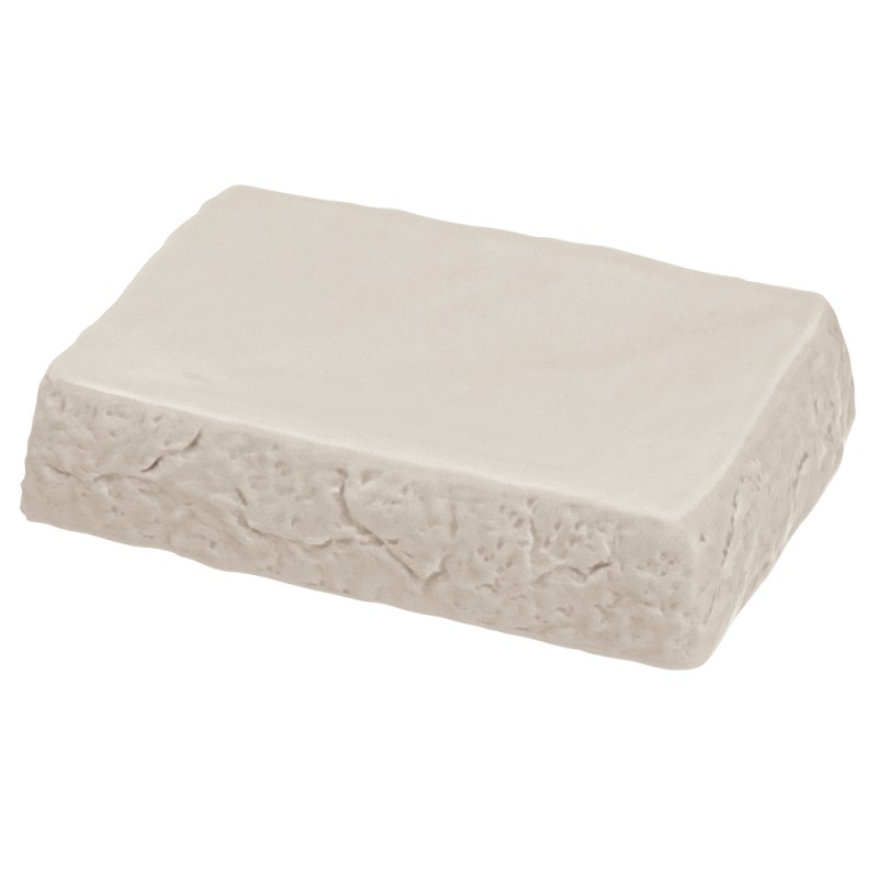 Portasapone Moderno In Ceramica Beige D' Appoggio Effetto Pietra Portasapone Moderno In Ceramica Beige D' Appoggio Effetto Pietra