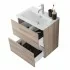 Mobile bagno sospeso 60 corda con lavabo e specchio  Miami